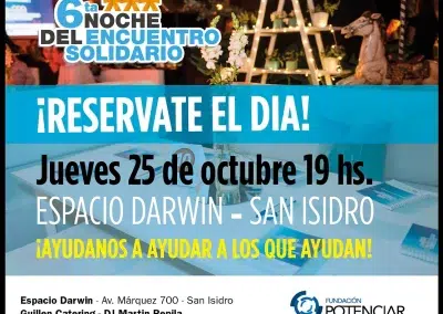 ¡Reservate el día! Noche del Encuentro Solidario 2018