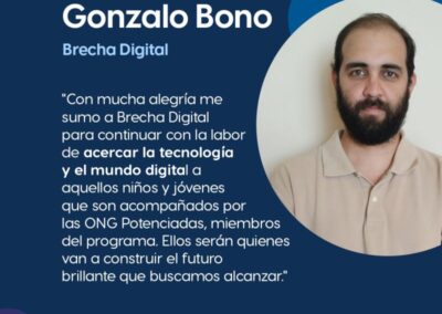 ¡Bienvenido, Gonzalo Bono, nuevo líder del programa Brecha Digital!