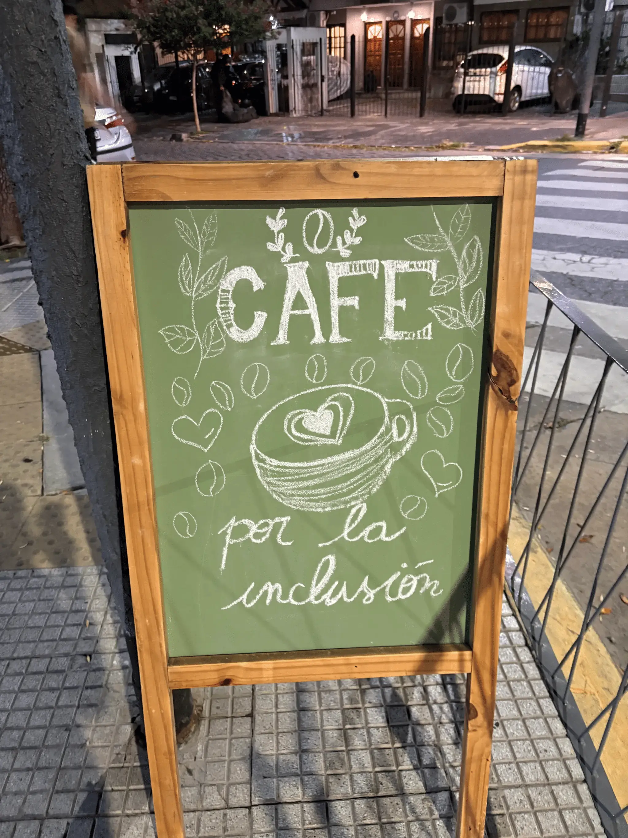 Cartel Cafe por la Inclusión Cartel Cafe por la Inclusión